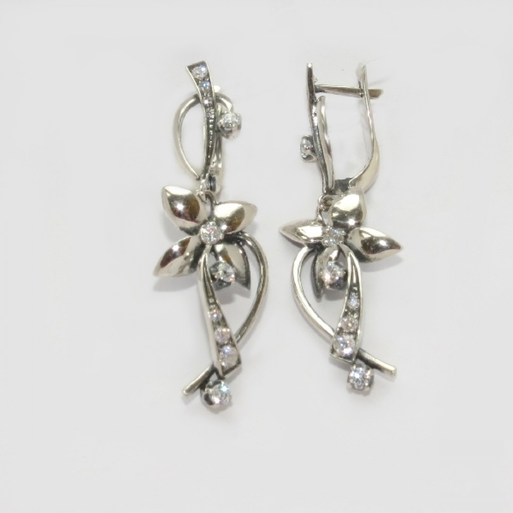 Срібні сережки бр-11208