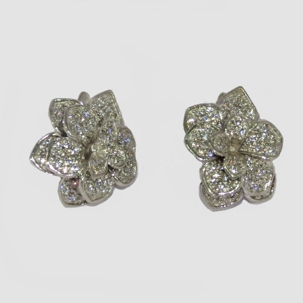 Серебряные серьги родированые "Сенегал" бр-1111238