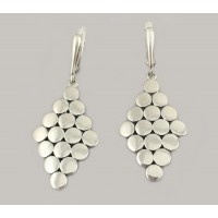 Срібні сережки без каменів Зеркала БР-0041511