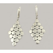 Серебряные серьги без камней "Зеркала" БР-0041511