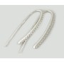 Срібні сережки-продьовки ЛЗ-21052