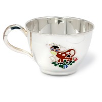 Срібна чашка для дитини Бичок 250мл  ХЮ-080706