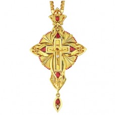 Крест латунный в позолоте с цепью 2.10.0049ЛП-21ЛП