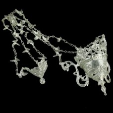 Лампада серебряная "Голуби" аг-2.7.0115