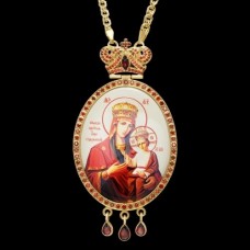 Панагия латунная в позолоте с цепью аг-2.7.0312ЛП-21ЛП