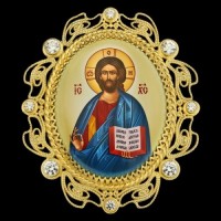 Накладка на митру латунная в позолоте аг-2.7.0515ЛП