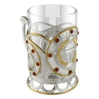 Підстаканник латунний Самовар аг-2.8.0211Л