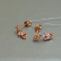 Золотые серьги ДС-30016