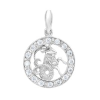 Серебряный подвес "Козерог" ЮМ-3084-10