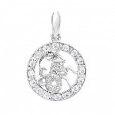 Серебряный подвес "Козерог" ЮМ-3084-10