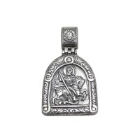 Срібна ладанка Георгій Побідоносець 1 бр-3100011