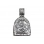 Серебряная ладанка  Георгий Победоносец  1 бр-3100011
