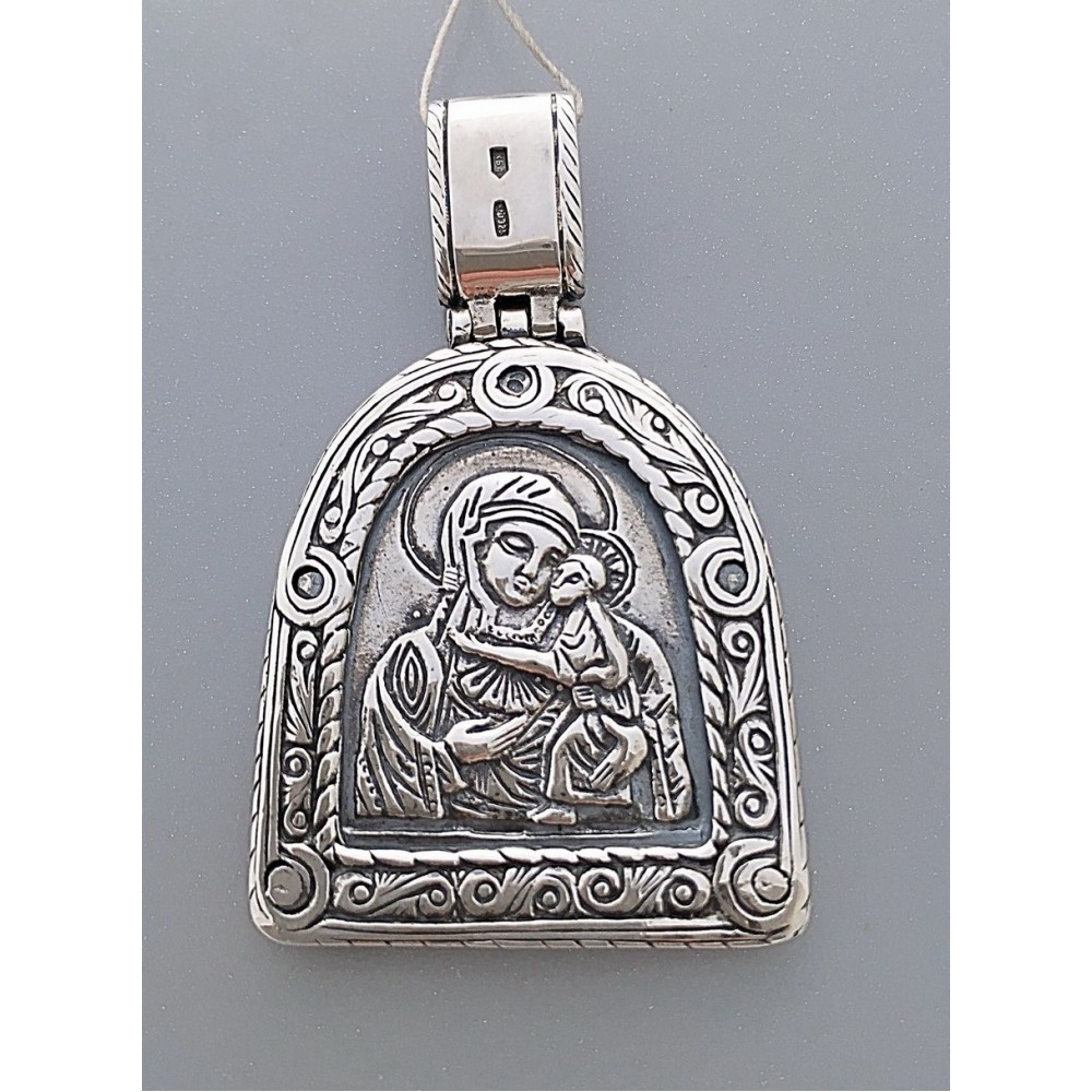 Серебряная ладанка  Георгий Победоносец  1 бр-3100011