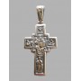 Срібний хрестик 33 бр-3100109