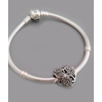 Серебряная бусина Сердечко 21 бр-3100530