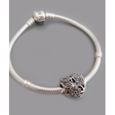 Серебряная бусина "Сердечко" 21 бр-3100530