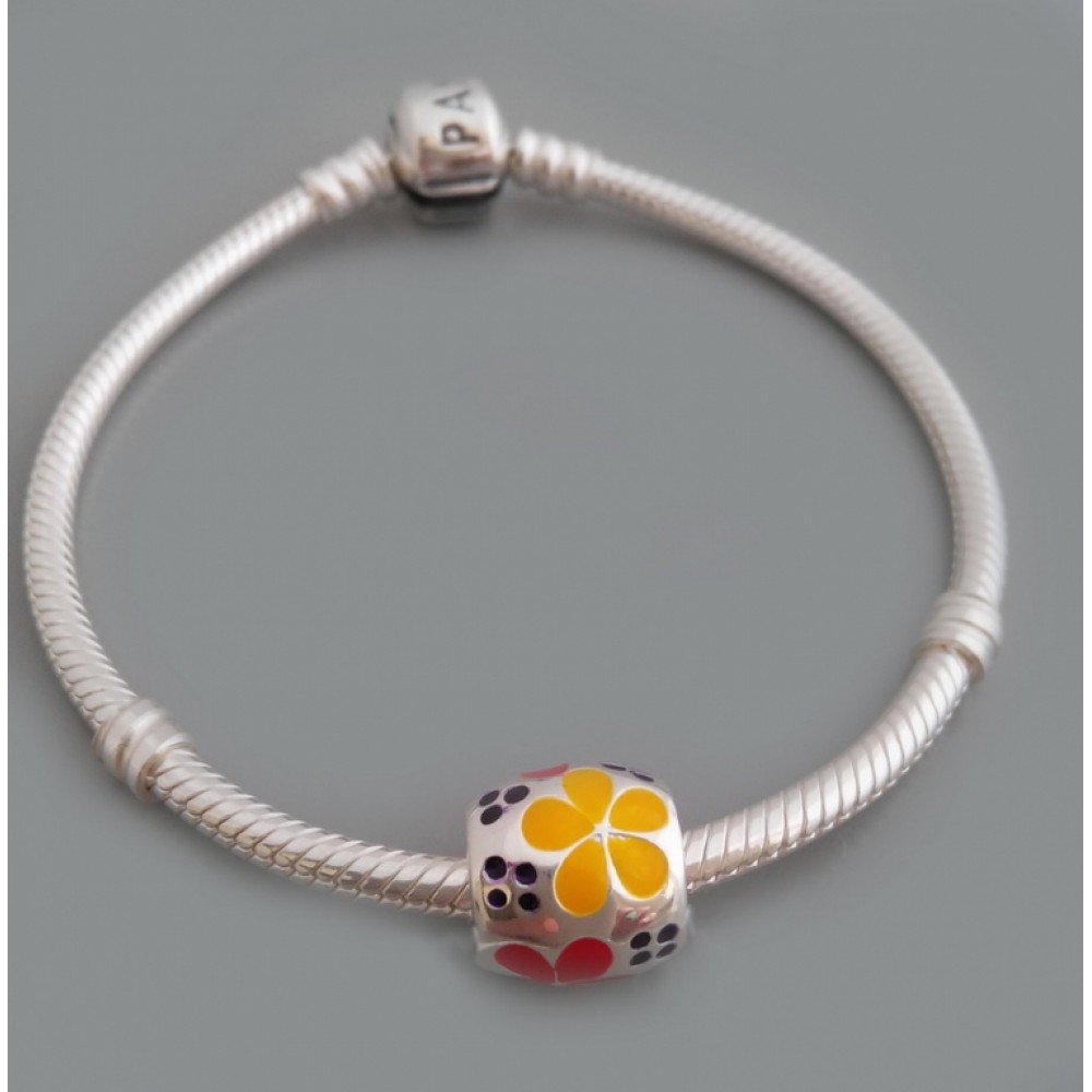 Серебряная бусина Полянка 25/2 бр-0053631