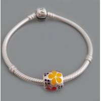 Серебряная бусина "Полянка" 25/2 бр-0053631