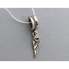 Серебряная бусина "Крыло" бр-0054431