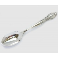 Серебряная десертная ложка Васильки бр-46