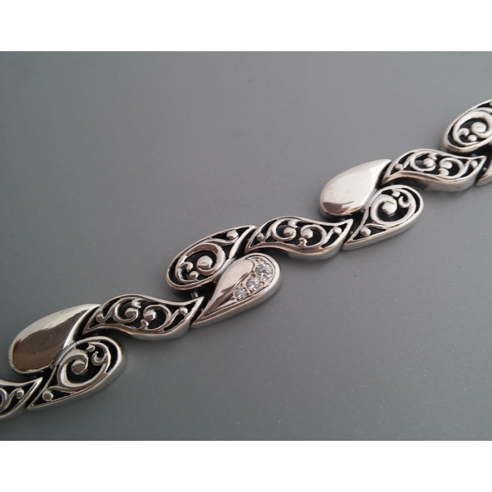 Срібний браслет з камінням Бал 2 бр-5110023