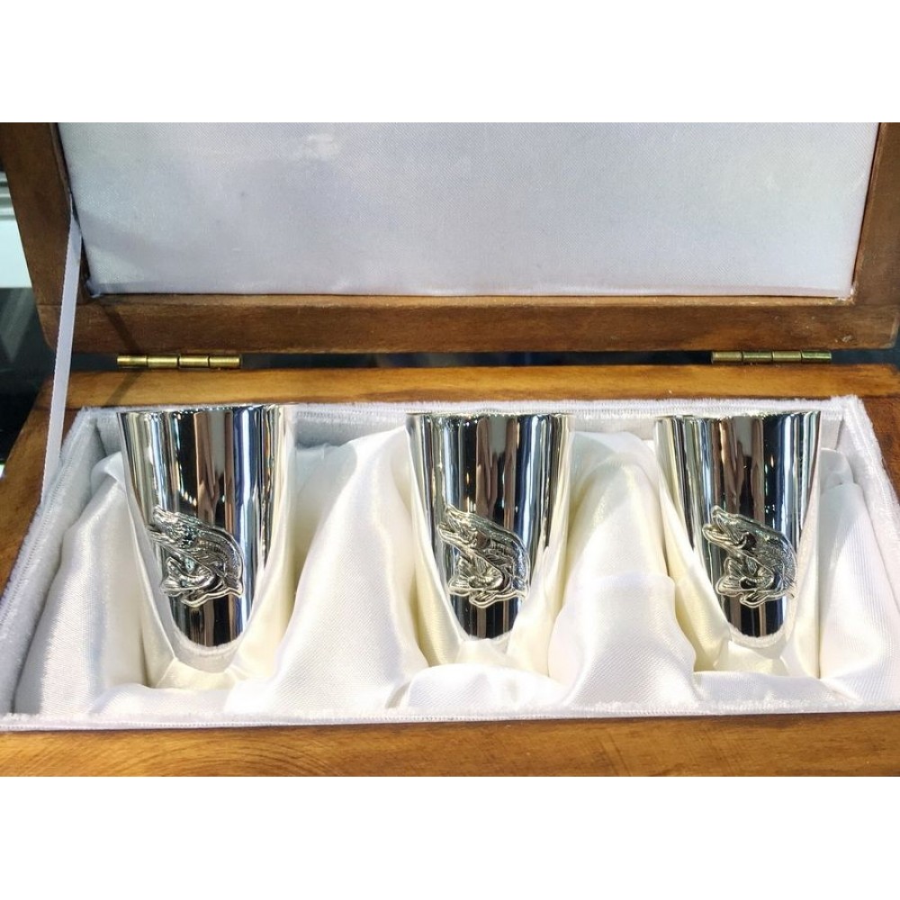 Срібна стопка Щука бр-0032881