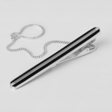 Срібний затискач для краватки ЮМ-8149