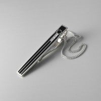 Серебряный зажим для галстука ЮМ-8342