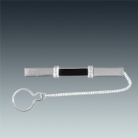 Серебряный зажим для галстука ЛЗ-9629