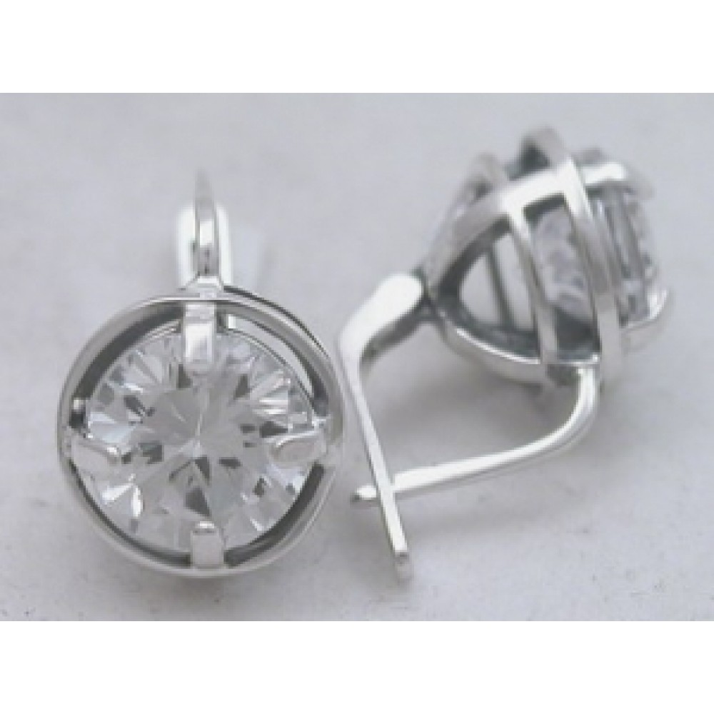 Срібні сережки Тіара бр-1110791