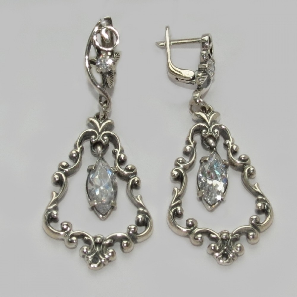 Срібні сережки бр-10910