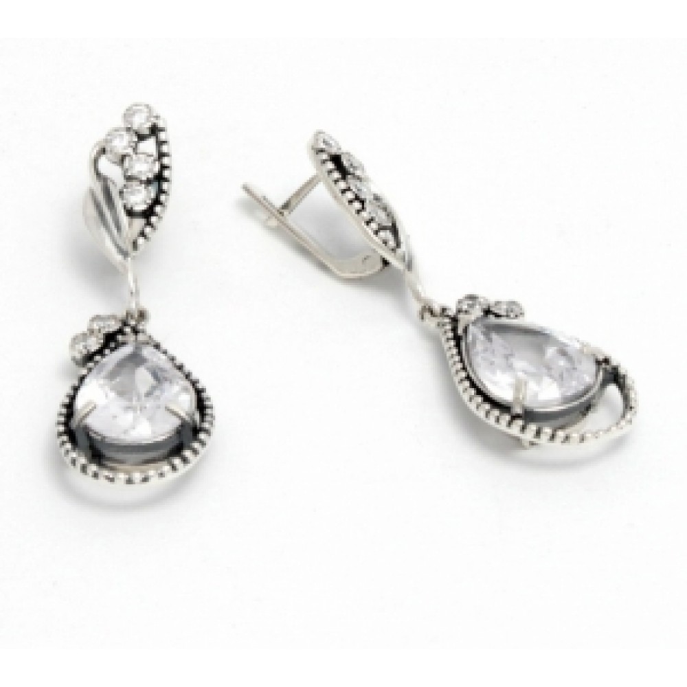 Срібні сережки Глафіра бр-1111042