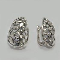 Серебряные серьги бр-11457