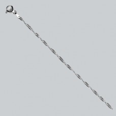 Серебряная цепочка Сингапур 50см 2703550