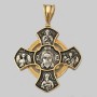 Серебряный крест с частичной позолотой ЛЗ-34024