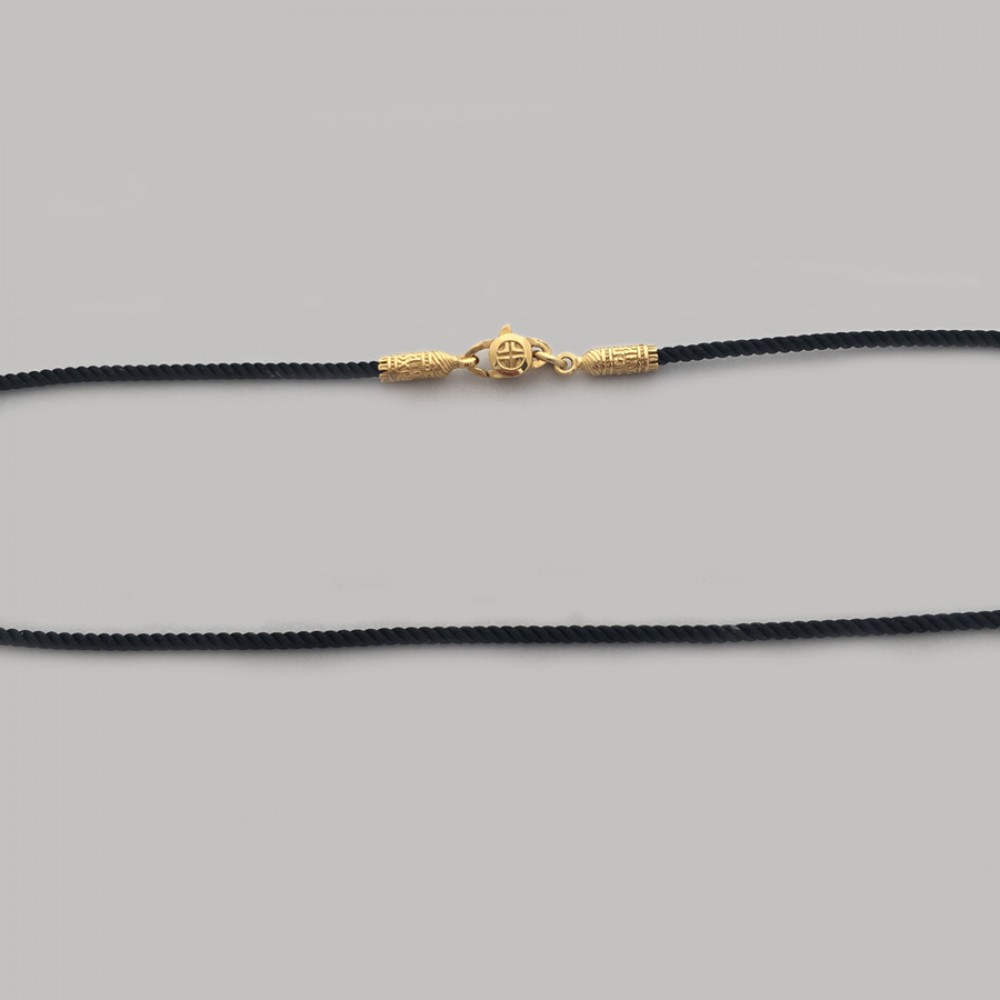 Шнурок з позолоченим замком ЛЗ-6024