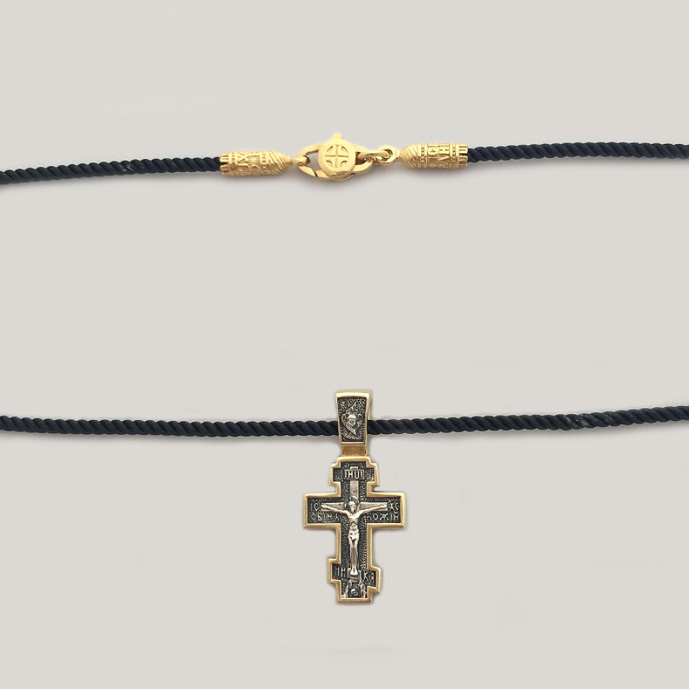 Шнурок з позолоченим замком ЛЗ-6024