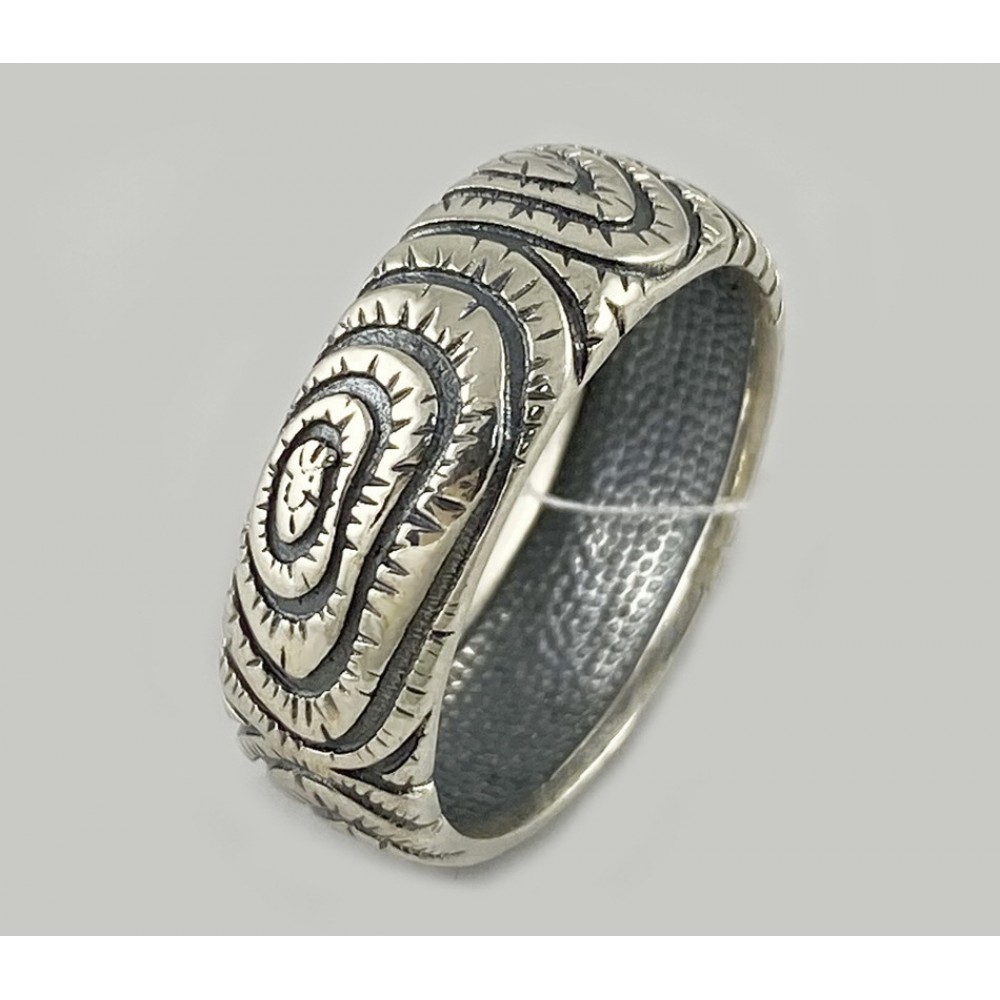 Серебряное кольцо без камней ЛЗ-1574