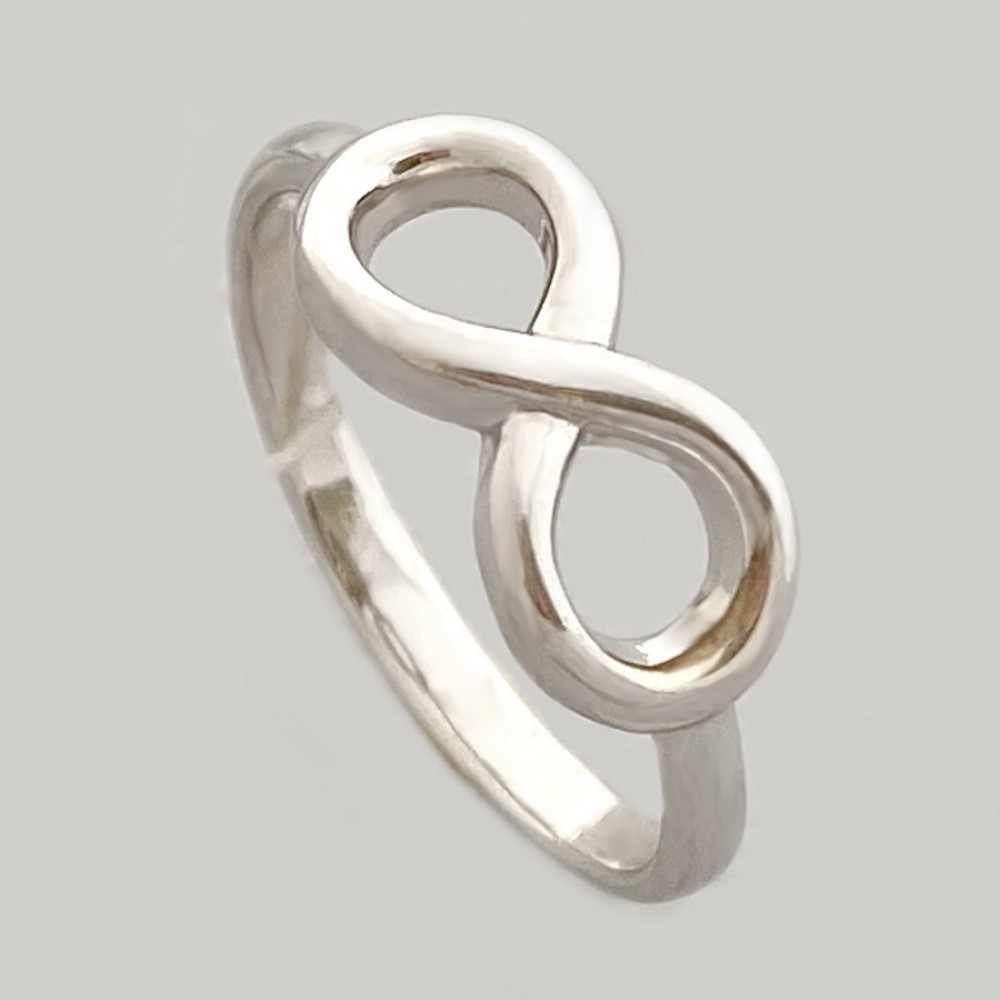Серебряное кольцо Бесконечность бр-0055321
