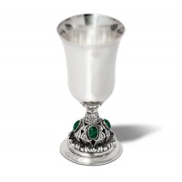 Рюмка из серебра с малахитом Малахит ХЮ-040030