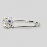 Серебряная булавка с камешком ХЮ-0530153048