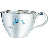 Дитяча чашка зі срібла 925 об'єм 250 мл Дельфінчик ХЮ-080354