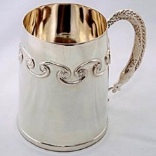 Серебряная пивная кружка Рыбка ХЮ-080528