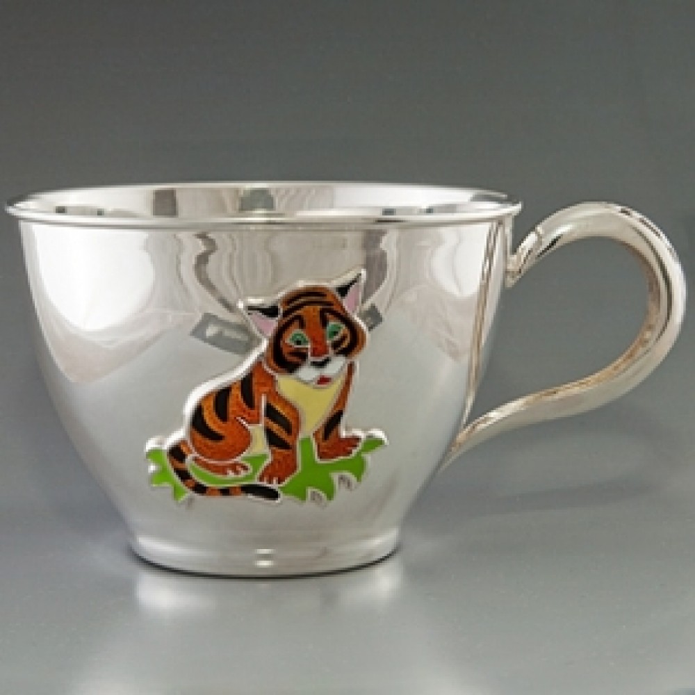 Срібна чашка для дитини Тигреня 250мл ХЮ-080732