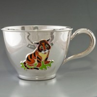 Срібна чашка для дитини Тигреня 250мл ХЮ-080732