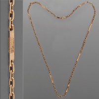 Золотая цепочка Якорная со слитком 55см 1088