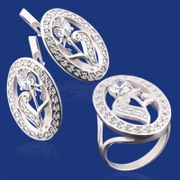 Срібний гарнітур бц-112