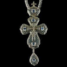 Крест наперсный №2 серебряный 2.10.0003