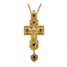 Крест наперсный латунный с цепью 2.10.0027ЛП-1ЛП
