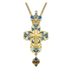 Крест наперсный латунный с цепью 2.10.0031ЛП1ЛП